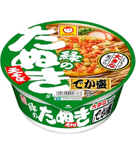 Amazon.co.jp: 緑のたぬき マルちゃん 緑のまめたぬき天そば 西 45g